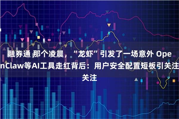 融券通 那个凌晨，“龙虾”引发了一场意外 OpenClaw等AI工具走红背后：用户安全配置短板引关注